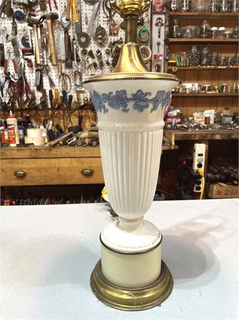 Wedgwood Embossed Porcelain Table Lamp