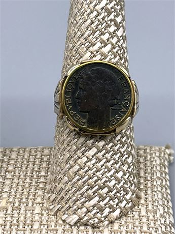 Gold Coin Ring