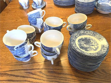 Liberty Blue Cups and Saucers