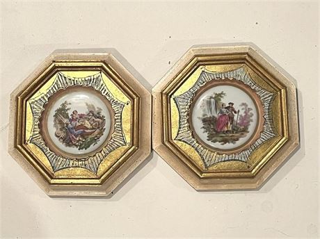 Limoge Framed Plates