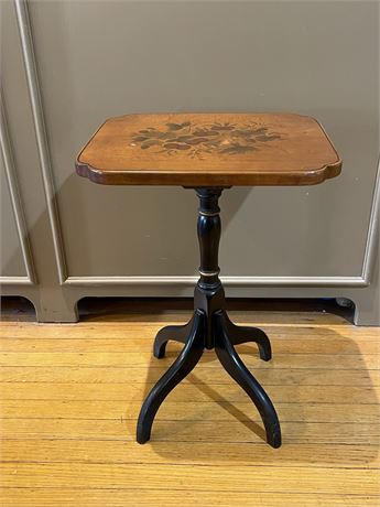 Vintage Hitchcock Candlestick Side Table