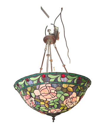 Hanging Stained Glass Ceiling Light