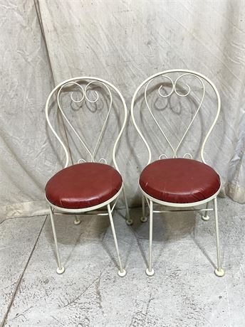 1950s Wrought Iron Parlor Chairs