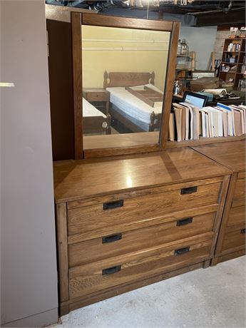 Three (3) Drawer Dresser with Mirror