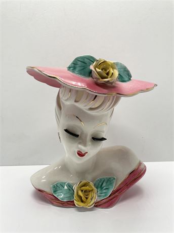 1940s Glamour Girl Head Vase