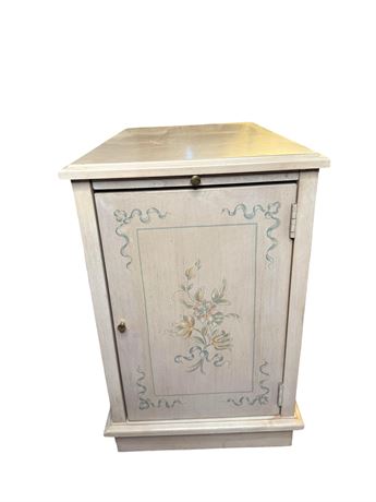 Hand Painted Floral End Table