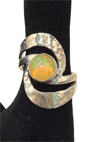 Mexico Sterling Silver Opal Ring