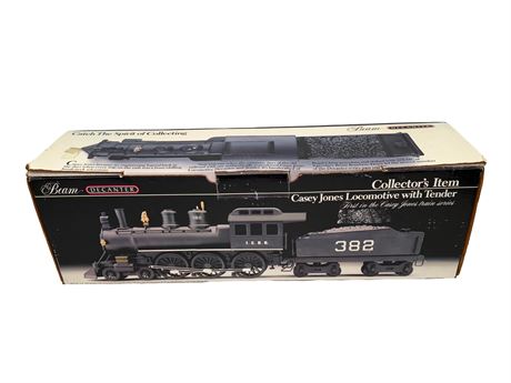 Jim Beam Casey Jones Locomotive w/ Tender Decanter
