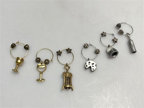 Wine and Cheese Charm Bracelets