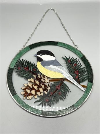 Evergreeen Bird Stained Glass