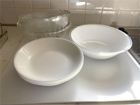 Corelle and Glass Bowls