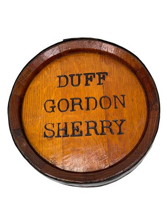 Vintage Duff Gordon Sherry Wooden Bar Sign