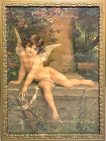 E. Munier Angel Antique Art Print
