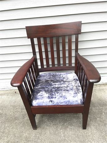 Mission Style Solid Wood Accent Chair