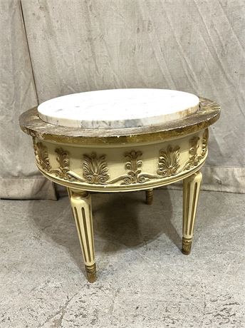 Italian Neo-Classical Round Marble Top Table