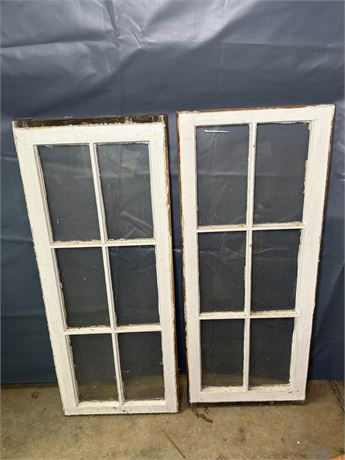 Vintage Wood Panel Windows
