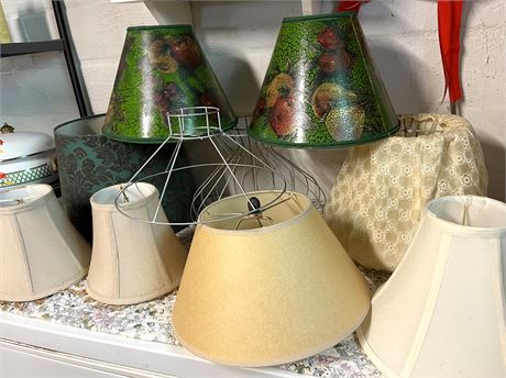 Vintage and Antique Lamp Shades