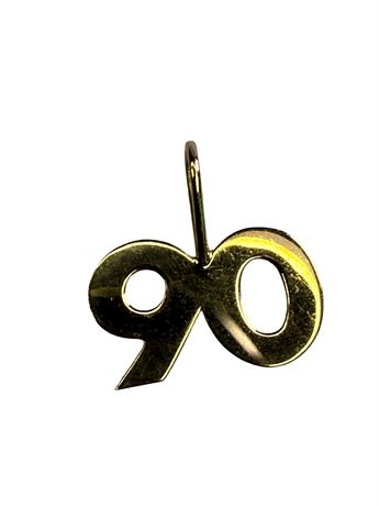 14kt Yellow Gold 90 Pendant