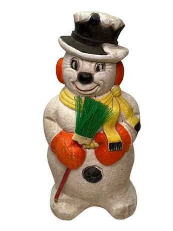 1960s Poloron Frosty the Snowman Christmas Blow Mold