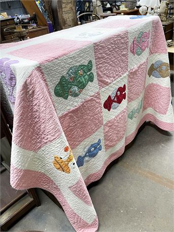 Hand Stitched Girl's Quilt