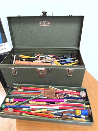 Kennedy Kits Metal Box w/ Pencils