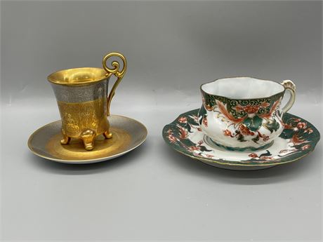 Two (2) Cups and Saucers - Lot 1