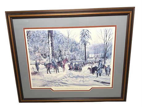 Edmund R. Collens Limited Edition Print "Passing Through the Pickets"