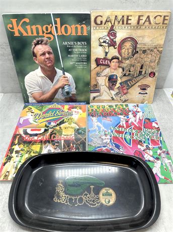 Couroc Golf Tray and Books