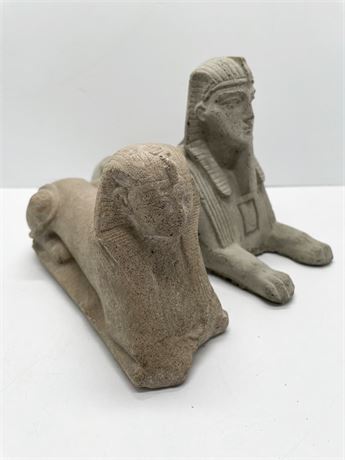 Two (2) Sphinx Busts
