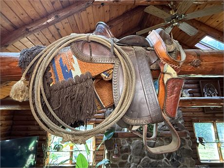 Western Leather Saddle