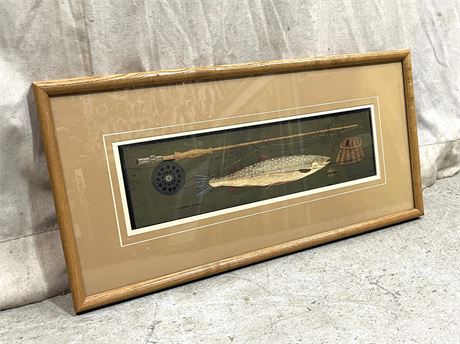 Warren Kimble Salmon/Trout Art Print