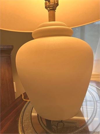 Round Frosted Glass Table Lamp