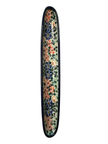 Boleslawiec Polish Pottery Unikat Olive Boat