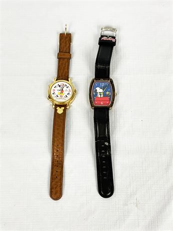 Mickey Mouse and Snoopy Watches