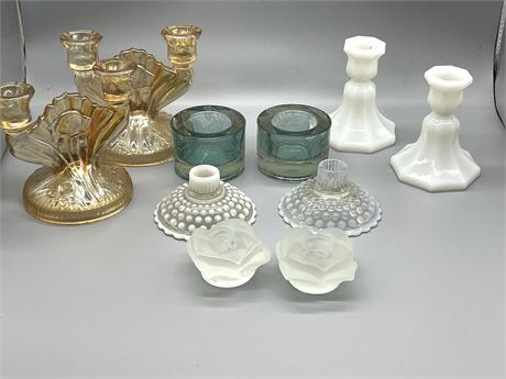 Five (5) Candlestick Holders - Lot 1