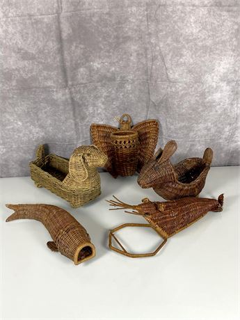 Decorative Animal Wicker Baskets