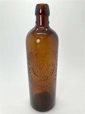 1880s Duffy Malt Whisky Amber Bottle