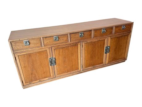 Vintage Solid Wood Sideboard Buffet