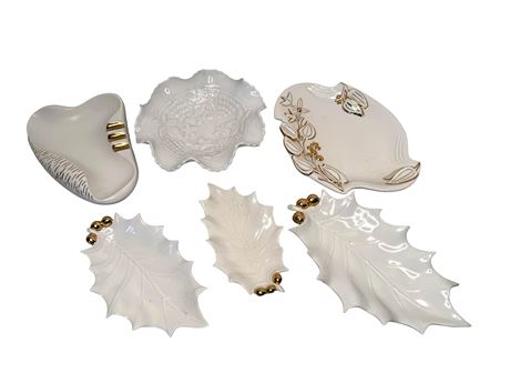 Vintage White Ceramic Dishes