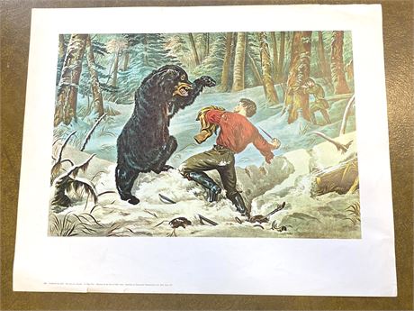 Currier and Ives Print