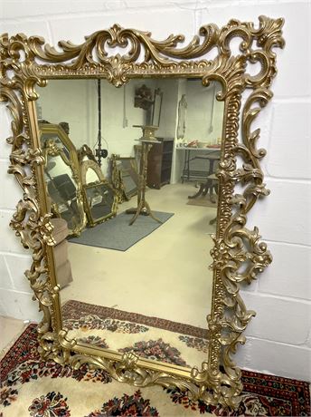 Large Baroque Gold Gilt Mirror