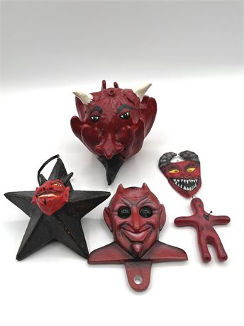 Folk Art Devil Figures