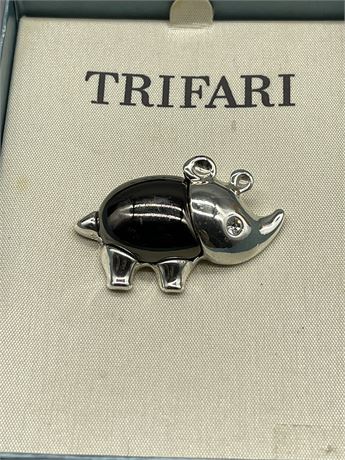 Trifari Rhino Pin