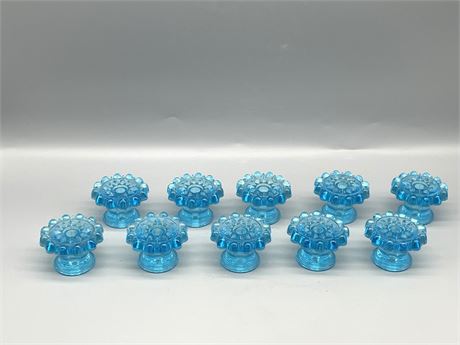 Ten (10) Glass Cabinet Knobs Lot 1