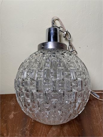 Textured Globe Pendant Lamp - Lot #1