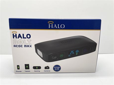 NEW HALO Bolt ACDC Max Portable Charger