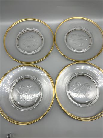 Gold Rim MCM Plates