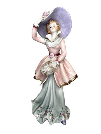 Lefton Victorian Woman Porcelain Figurines