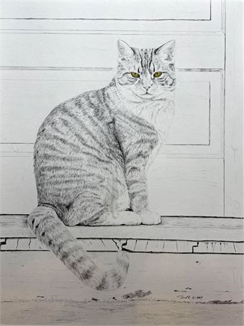 Francis Scott "Le Chat" Limited Edition Lithograph