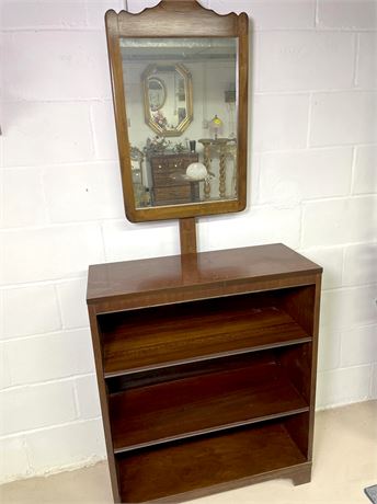 Sligh-Lowry Wood Bookcase w/ Mirror